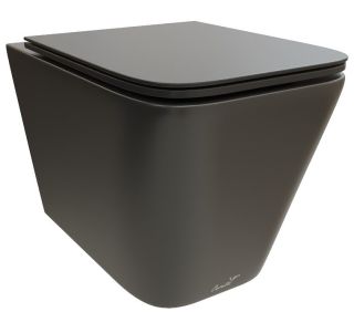 Подвесной унитаз Cerutti SPA Maiella Aria MB CT9163 безободковый чёрный матовый